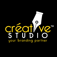 Creative Studio Logo - Look.. the world is on Social Media