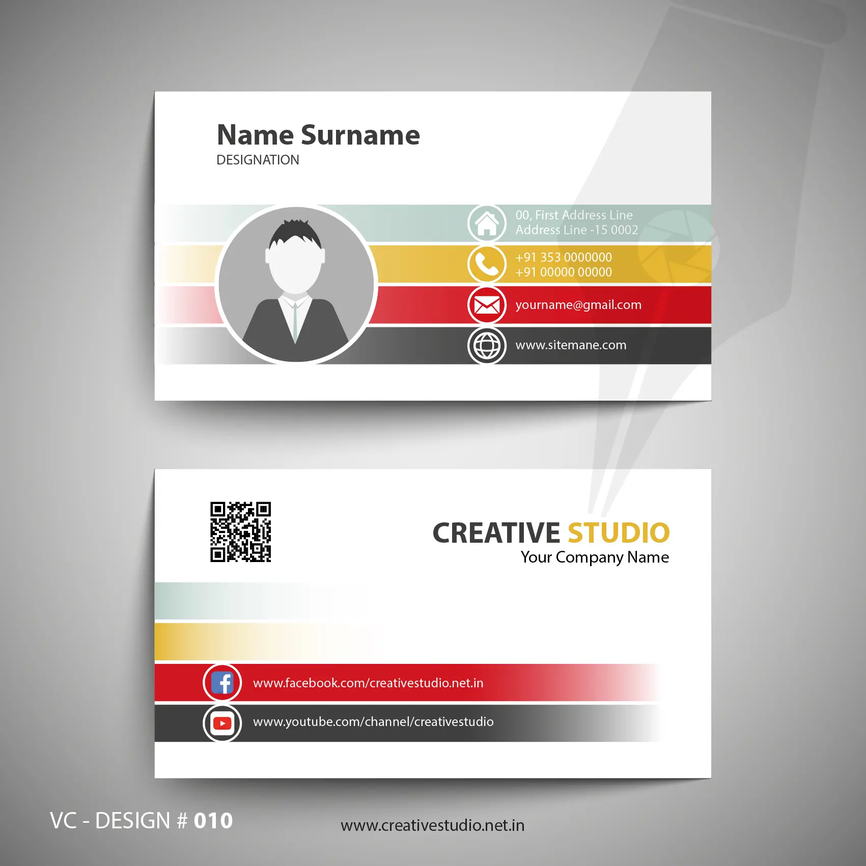 VC DESIGN 010 01 - Visiting Card Portfolio by Creative Studio