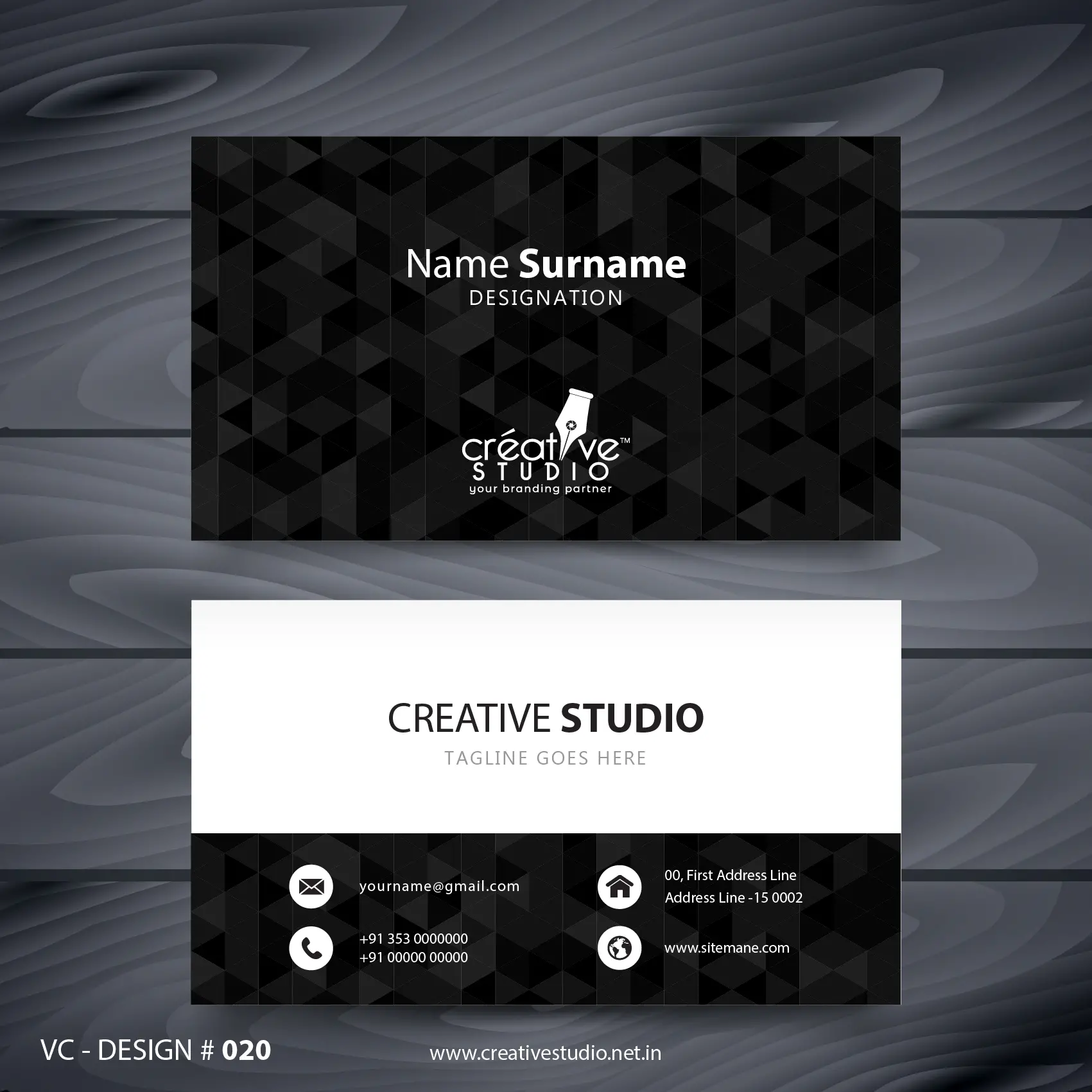 VC DESIGN 020 01 - Visiting Card Portfolio by Creative Studio