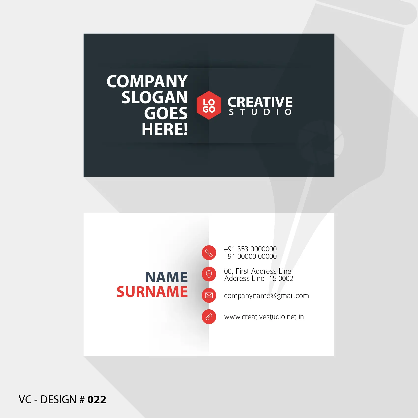 VC DESIGN 022 01 - Visiting Card Portfolio by Creative Studio