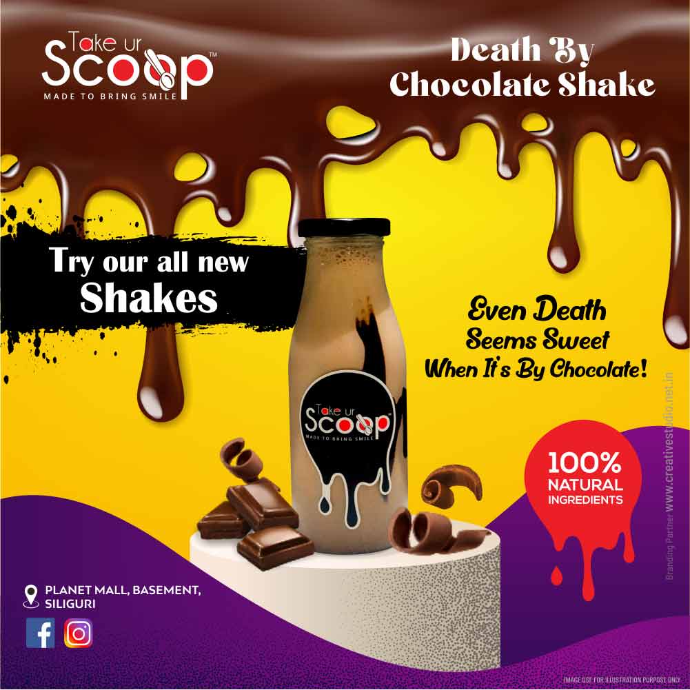 Death by Chocolate Shake creative - Creative Design